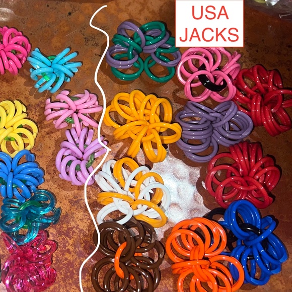 Chinese Jacks Retro 70's & 80's Game~Authentic Custom Jacks 5/$40 or 10/$65 Rare - Picture 12 of 12